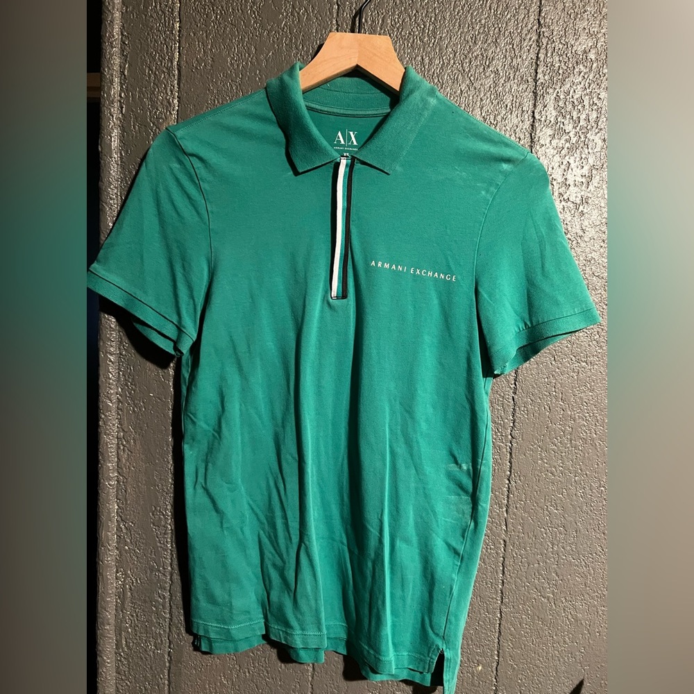 Green Armani Exchange Men’s Polo